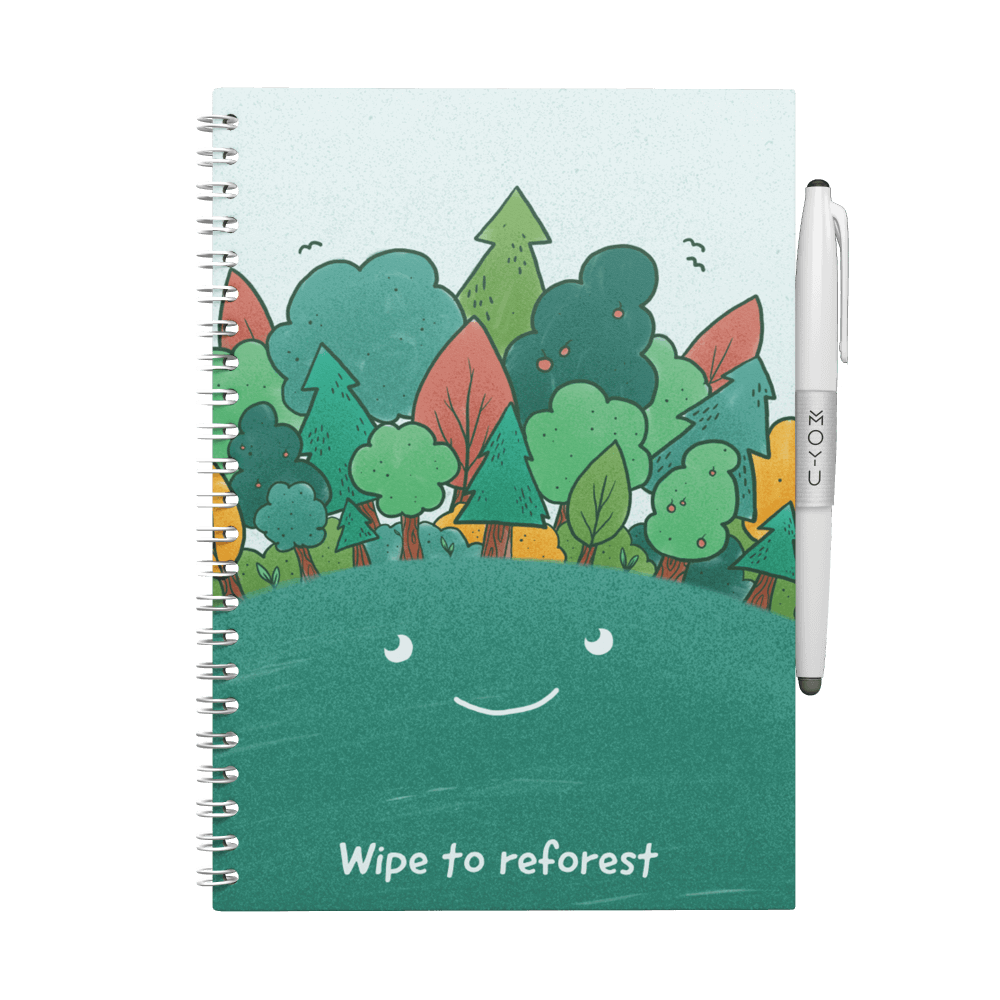 A5 Earth Day notebook front cover