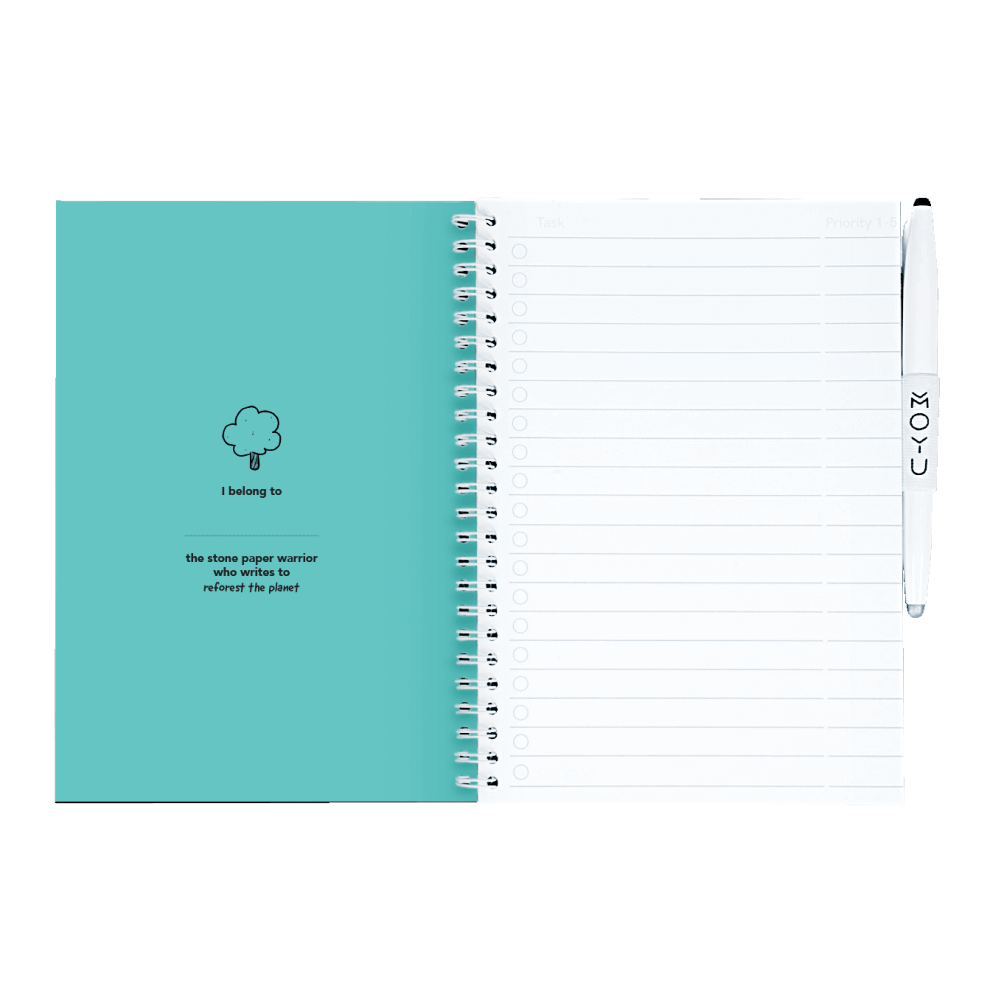 A5 erasable notebook Dear Daisy inside front cover