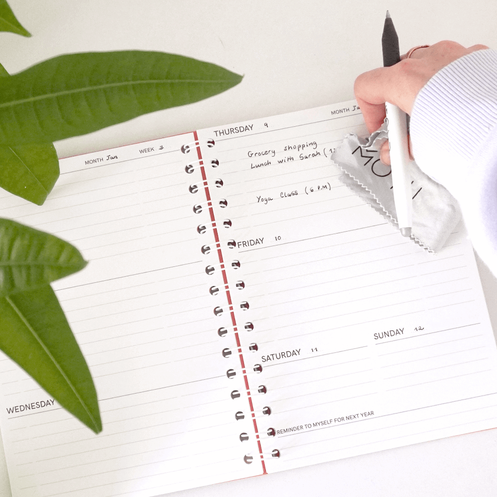Uitwisbaar Agenda A5 - Forest Green