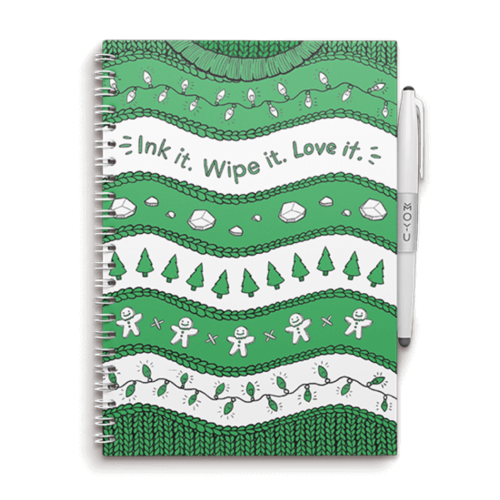 ugly-Christmas-sweater-notebook-A5-front-cover