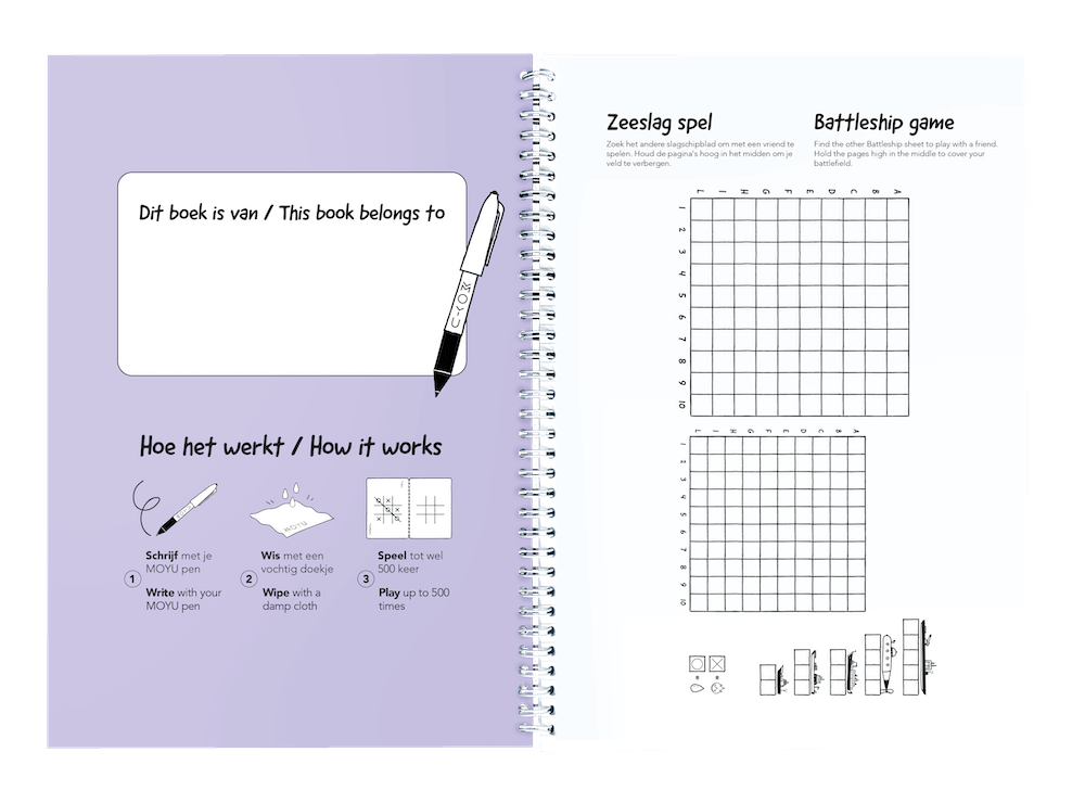 Erasable kids playbook bilingual for 8 year olds