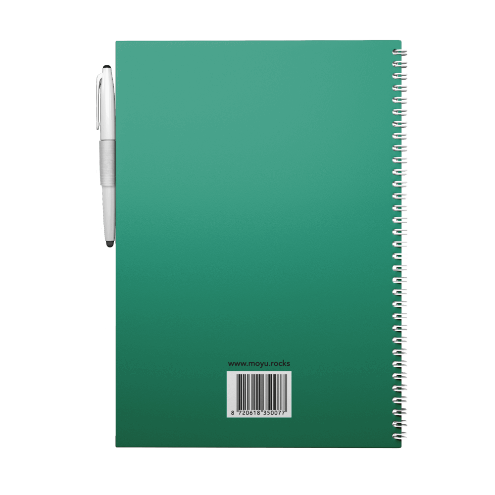 Erasable notebook A4 Forest Green back cover