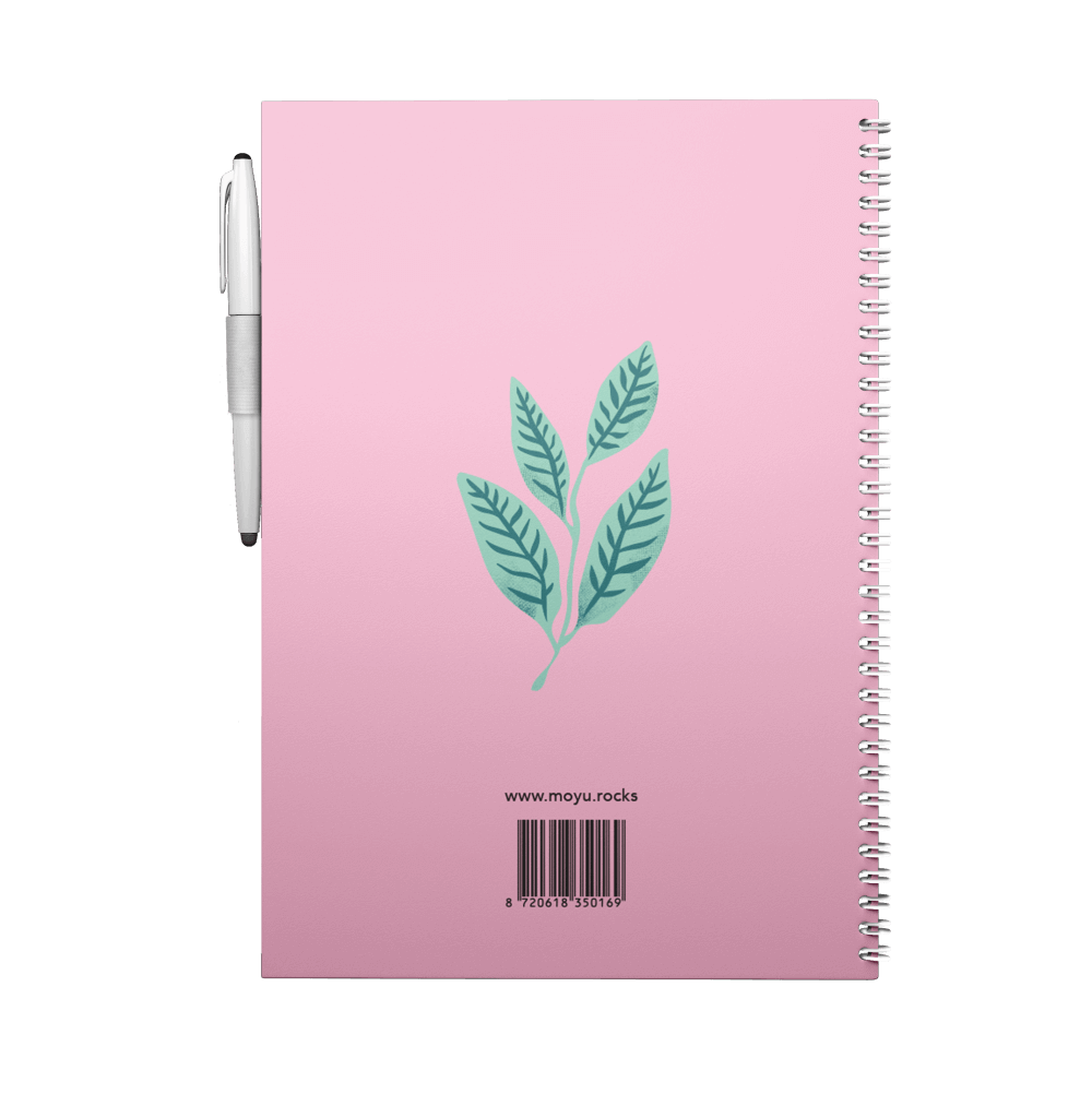 Erasable notebook A4 Love Garden back cover
