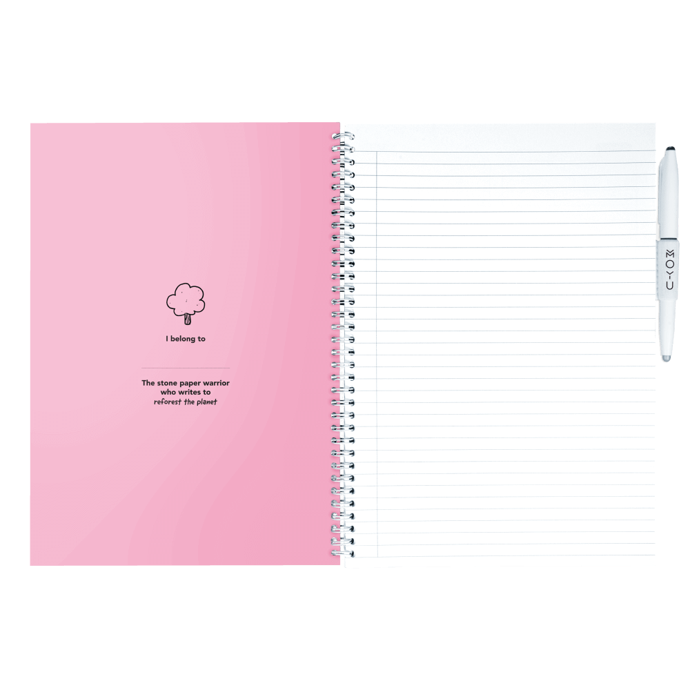 Erasable notebook A4 Love Garden inside front cover