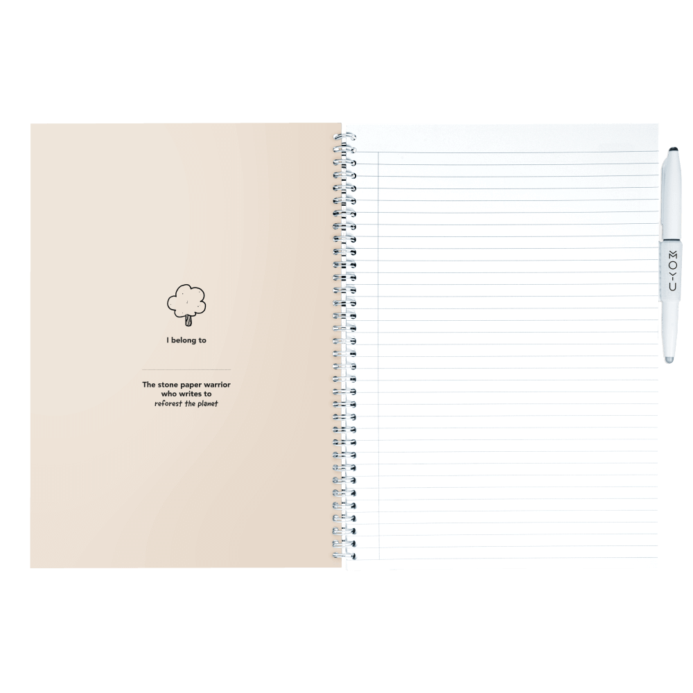 Erasable notebook A4 Sandy Jungle inside front cover