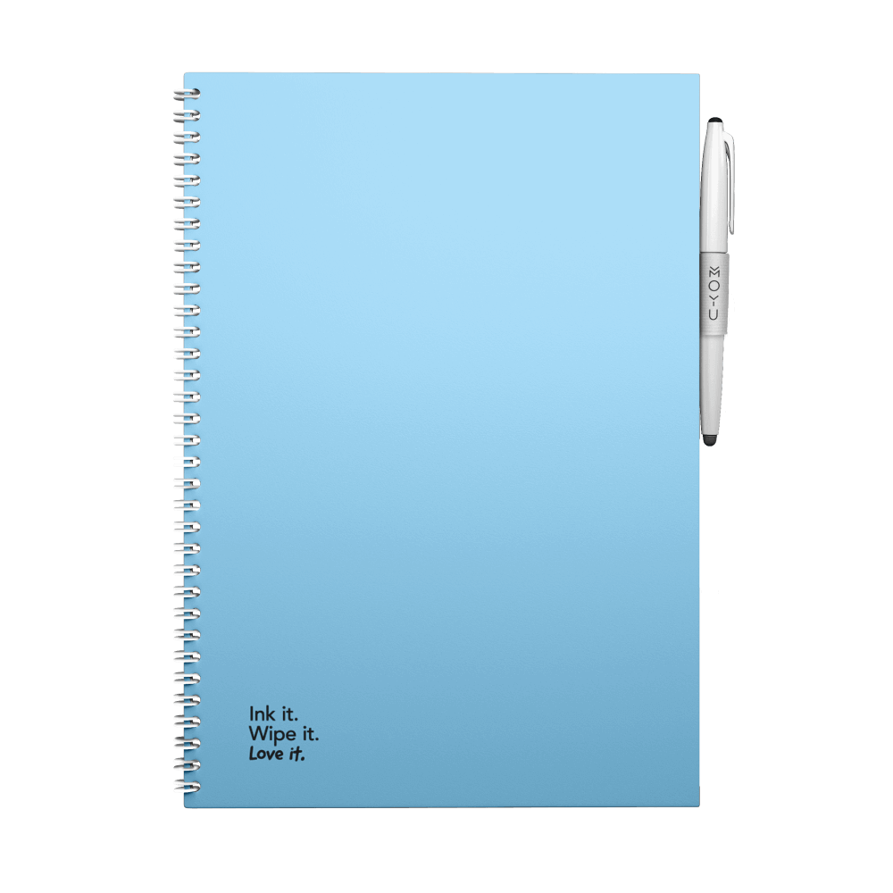 Erasable notebook A4 Sky Blue front cover