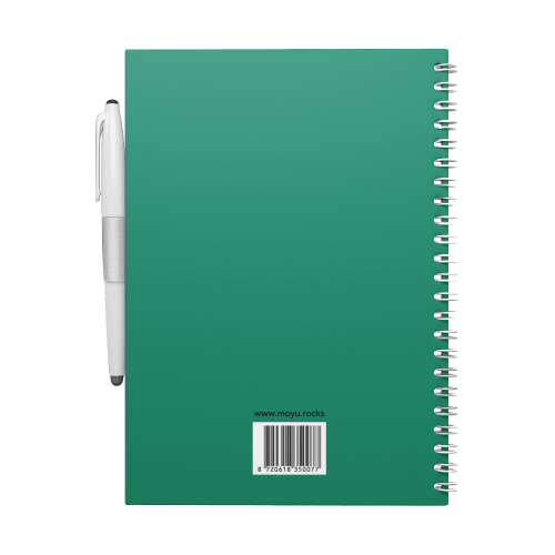 Erasable notebook A5 Forest Green back cover