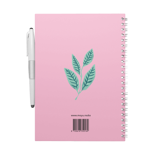 Erasable notebook A5 Love Garden back cover