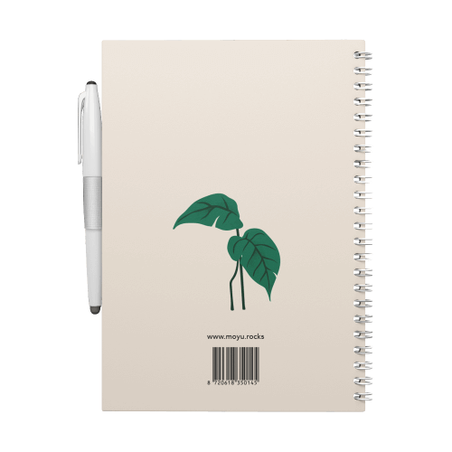 Erasable notebook A5 Sandy Jungle back cover