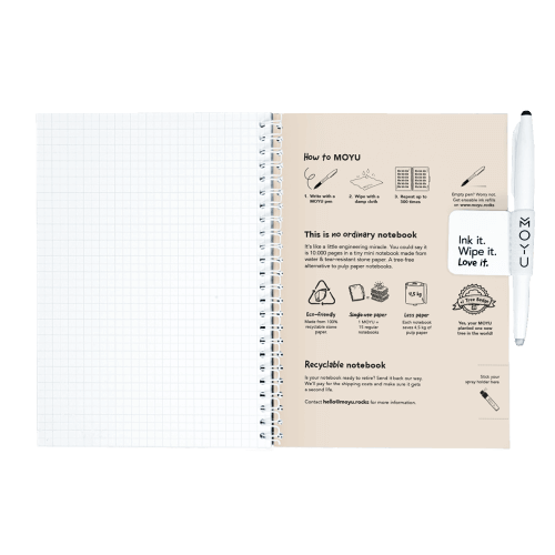 Erasable notebook A5 Sandy Jungle inside back cover