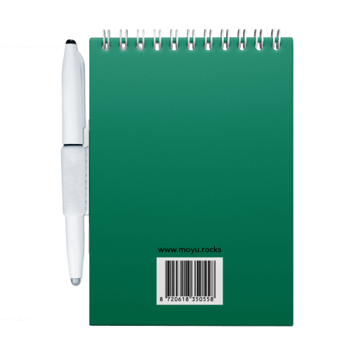 Erasable notebook A6 Forest Green back cover