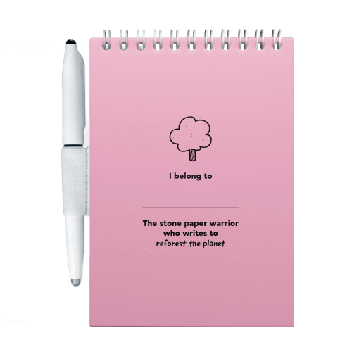 Erasable notebook A6 Love Garden inside front cover
