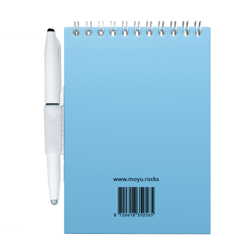 Erasable notebook A6 Sky Blue back cover