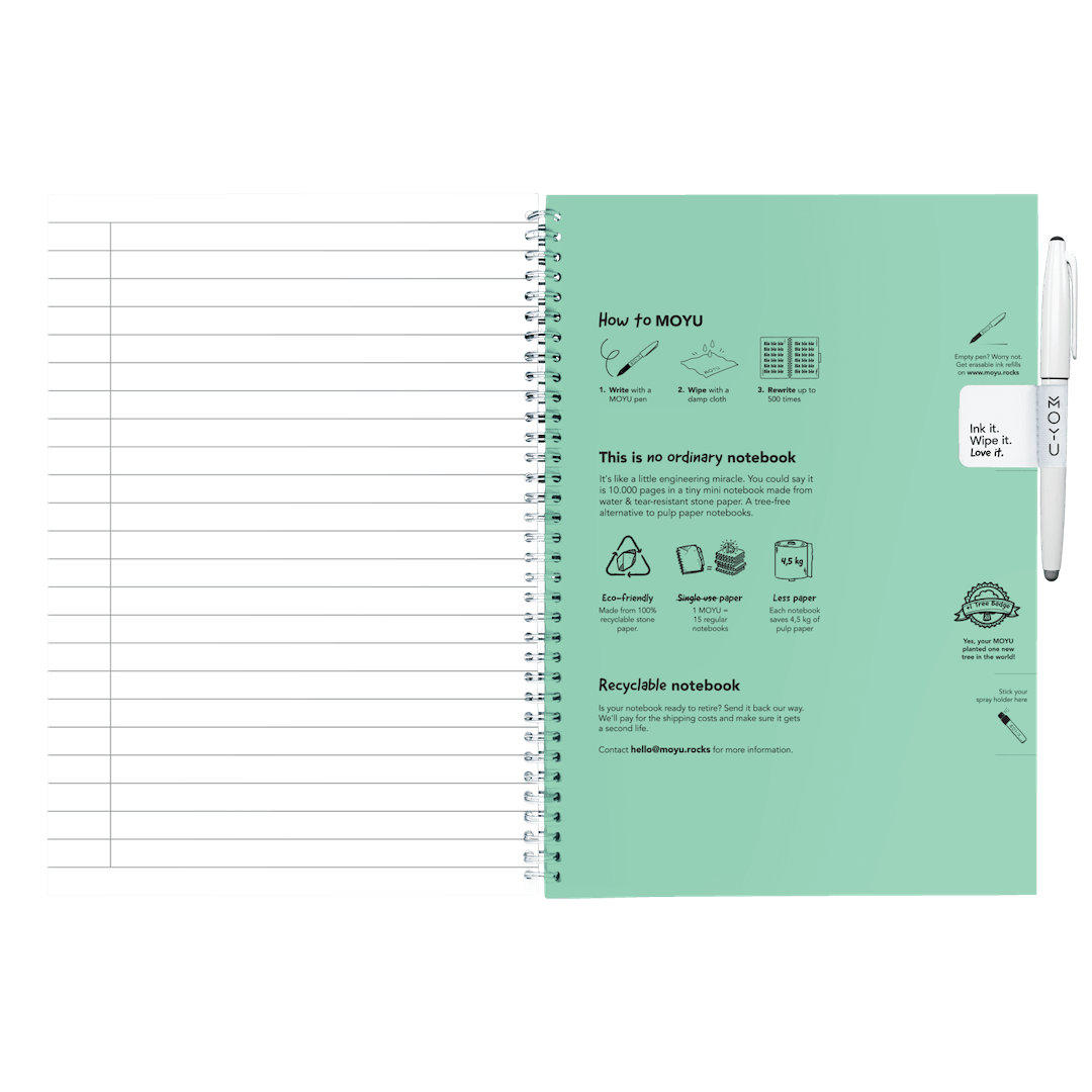 Uitwisbaar Schoolschrift A4 – Lijnen Pagina's