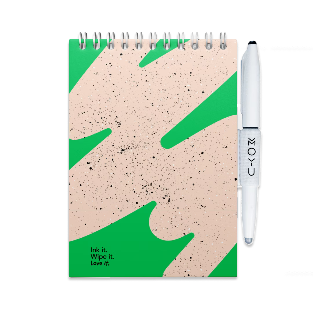 Uitwisbaar Schrijfblok A6 - Flashy Moss