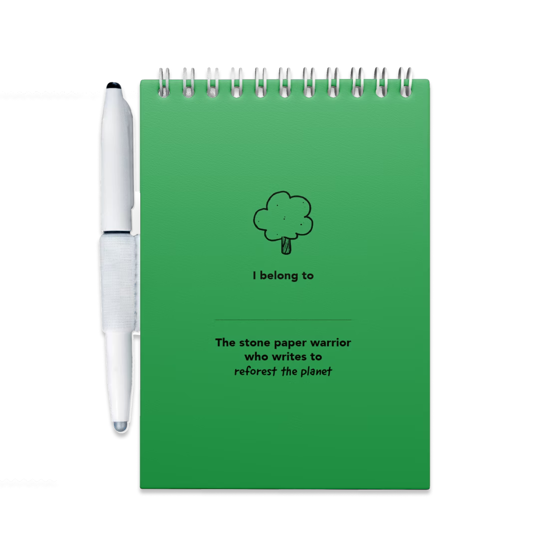 Uitwisbaar Schrijfblok A6 - Flashy Moss