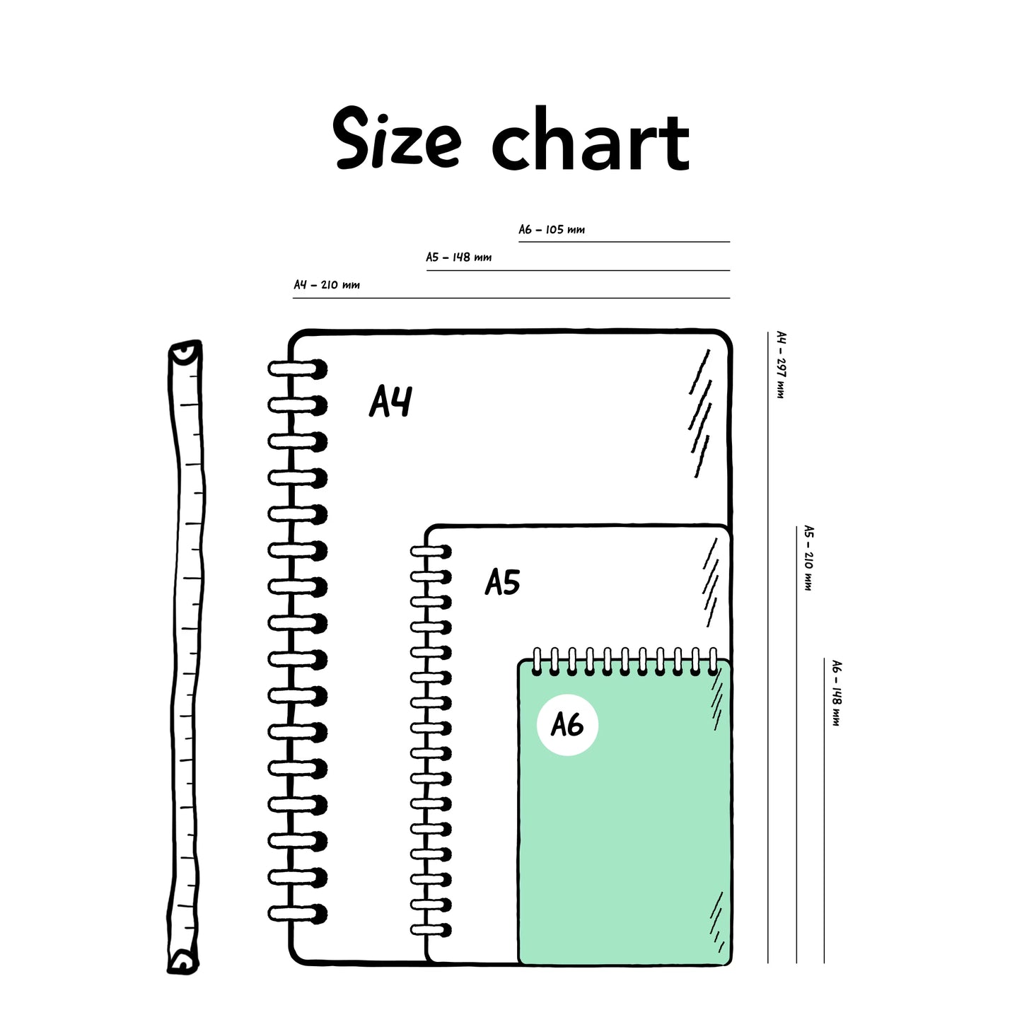 Uitwisbaar Schrijfblok A6 - Flashy Moss