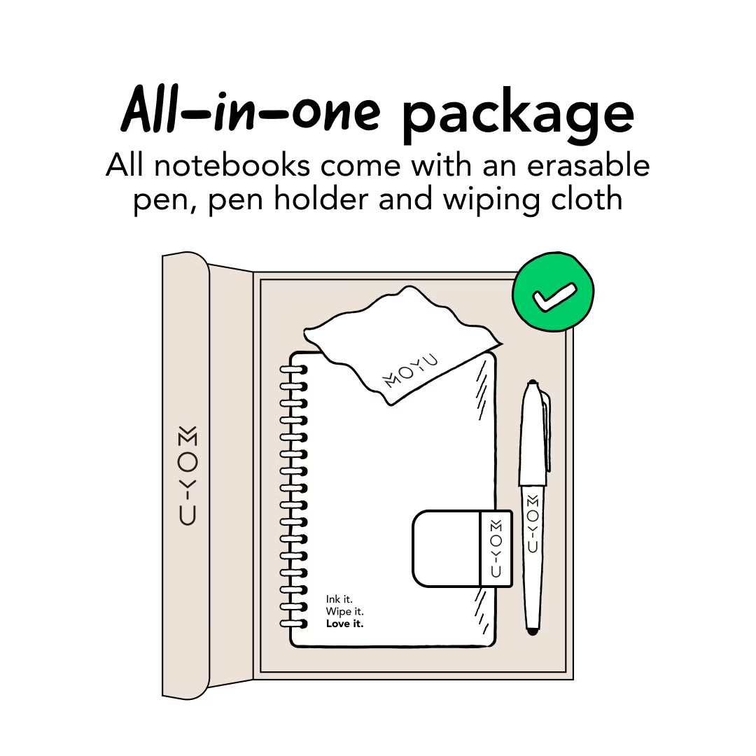 Erasable Notebook A5 - Love Garden