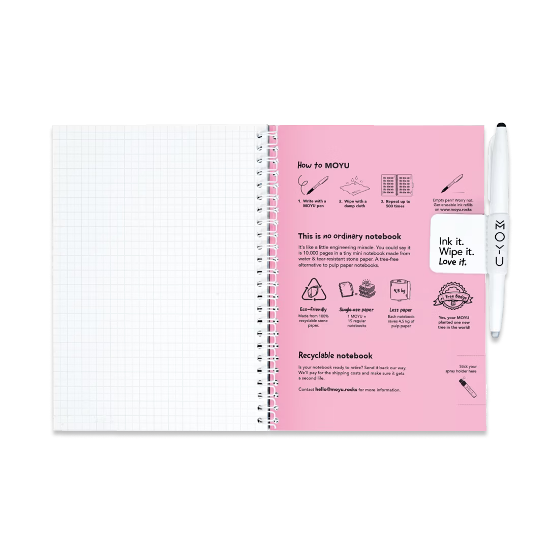 Erasable Notebook A5 - Love Garden