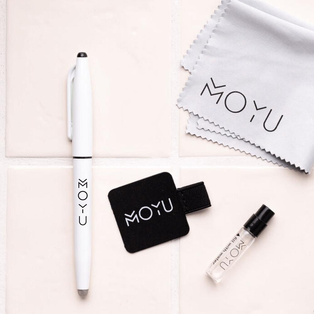 moyu-ball-pen-holder-spray-and-cloth