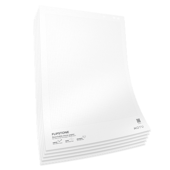 5 erasable flipchart sheets for MOYU Flipstones
