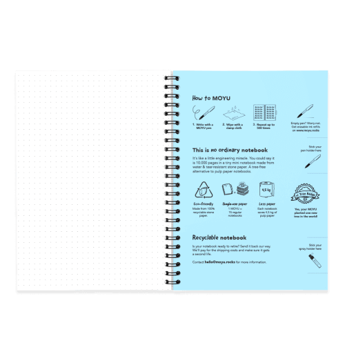MOYU limited edition A5 ambassadors back cover inside
