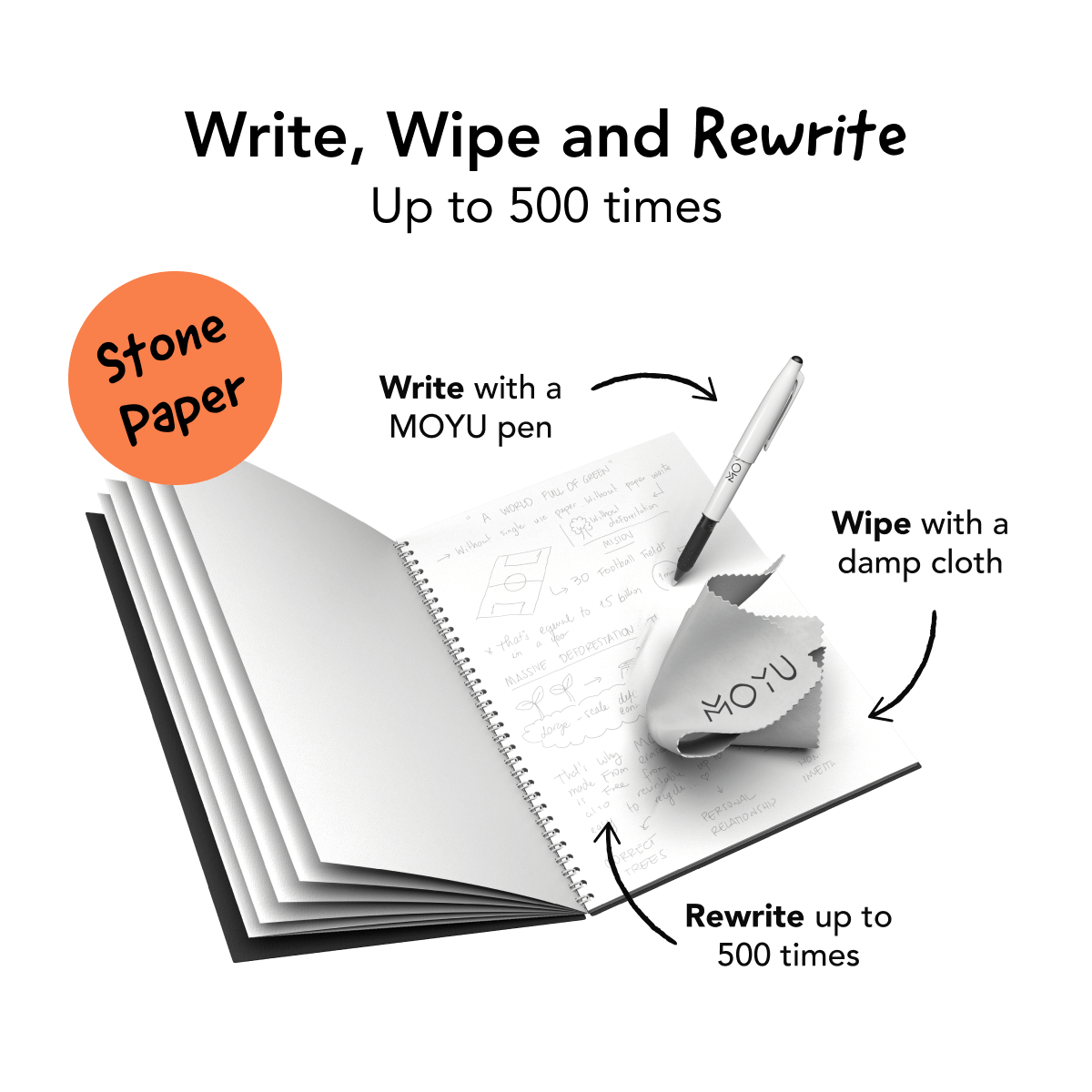 Erasable Notebook A5 - Midnight Mountain