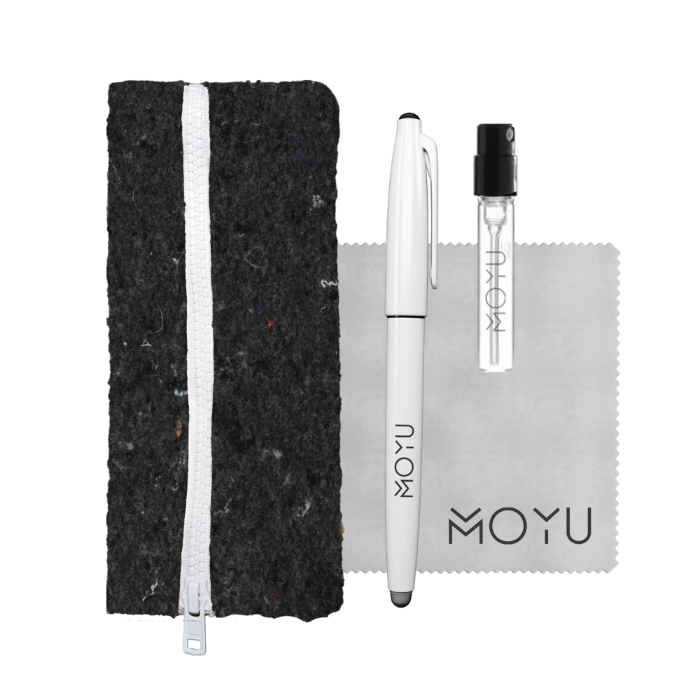 recycled-pencil-case-black-with-spray-cloth-pen