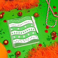 ugly-Christmas-sweater-notebook-next-to-candy-canes