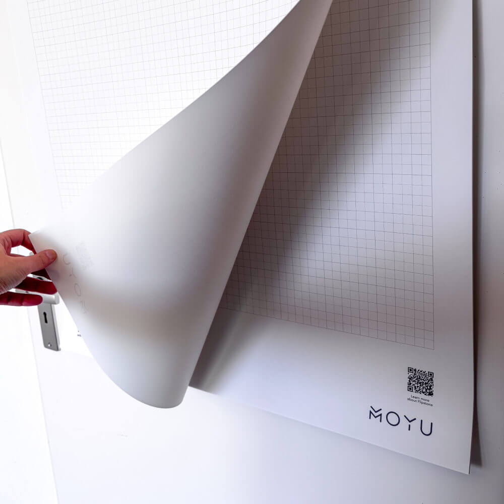 Erasable flipchart sheets two-sided