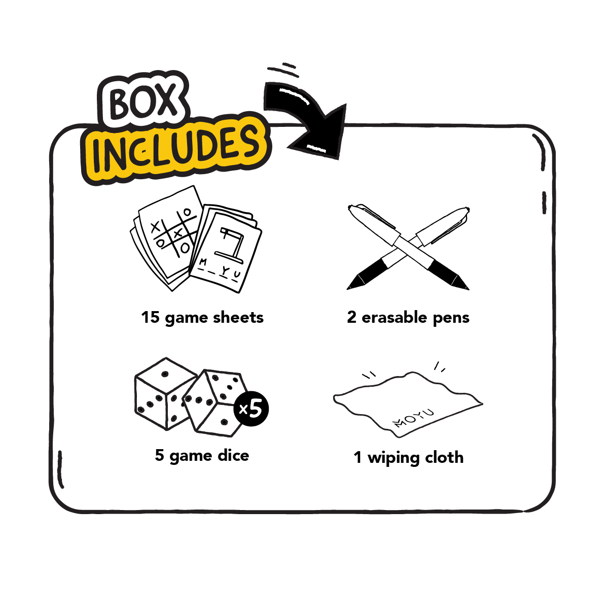 What is included in the game box