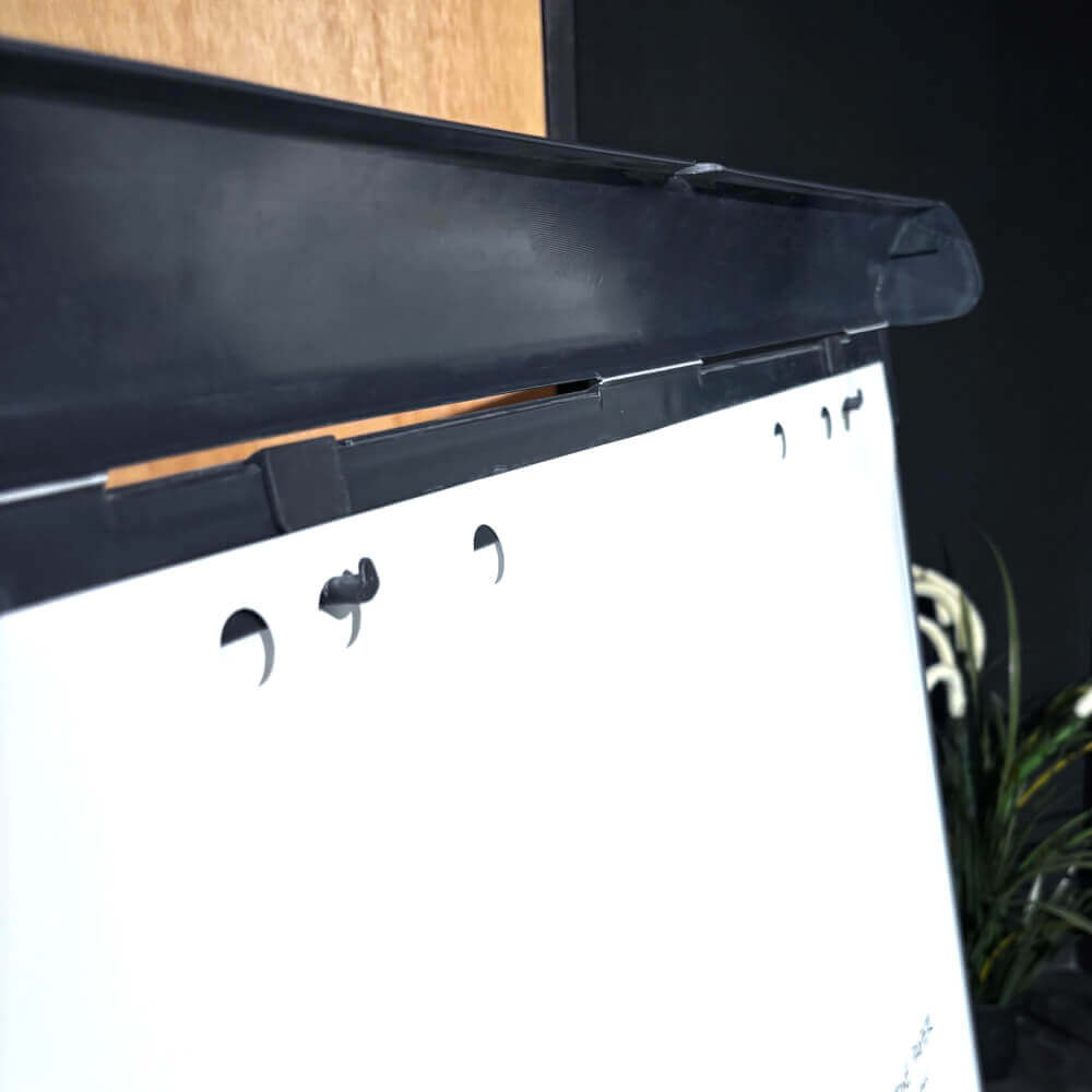Wholes to hang the erasable fliptchart sheets