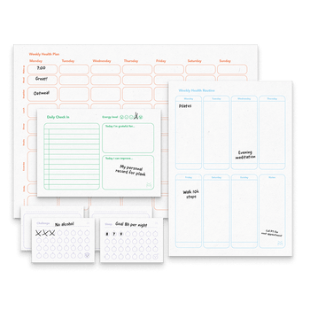 Erasable Magnetic Health Planner
