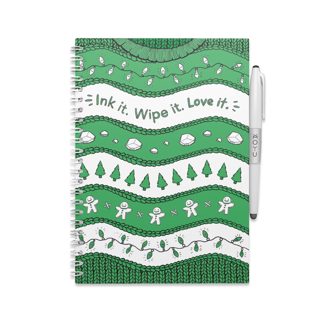 Uitwisbaar Notitieboek A5 - Ugly Christmas Sweater