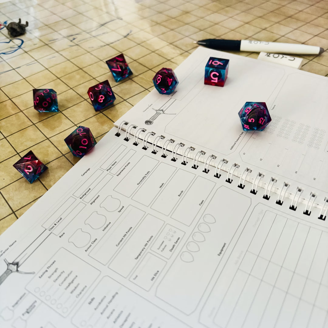 Uitwisbaar A5 RPG Notitieboek voor Dungeons & Dragons Spelers