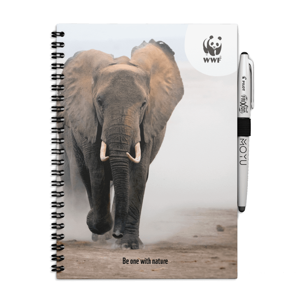 erasable-A5-notebook-wwf-endangered-elephants