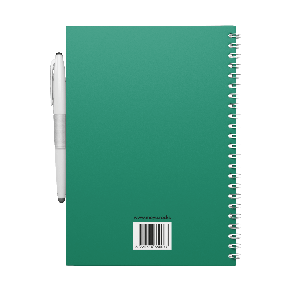 Erasable agenda A5 Forest Green back cover