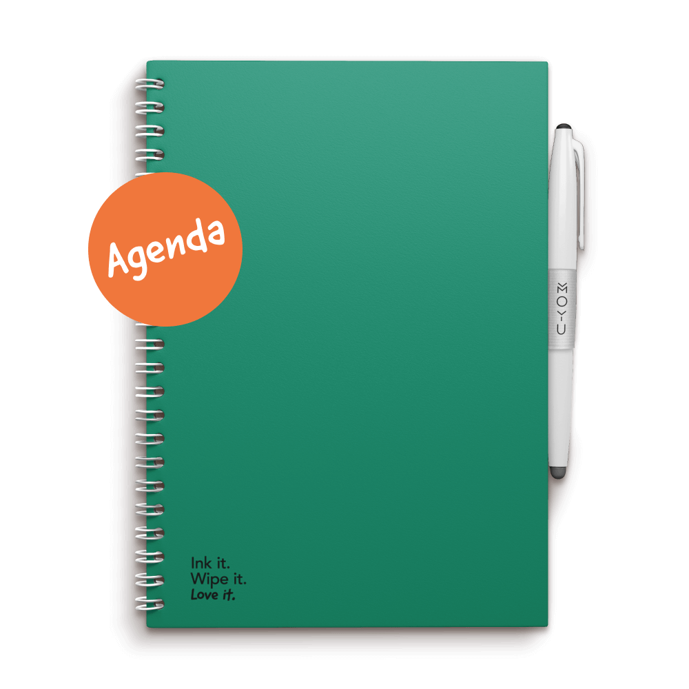 Erasable agenda A5 Forest Green front cover