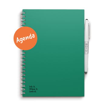 Erasable agenda A5 Forest Green front cover