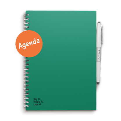 Erasable agenda A5 Forest Green front cover