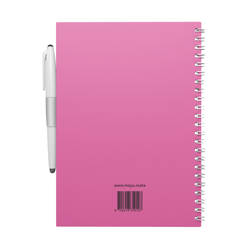 Erasable agenda A5 Passion Pink back cover