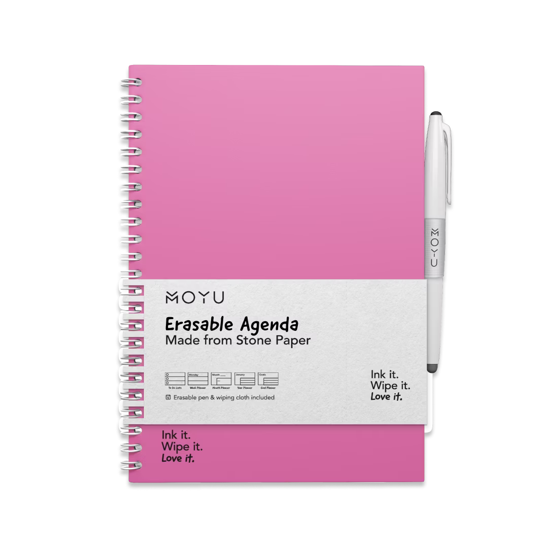 Erasable agenda A5 Passion Pink front-cover