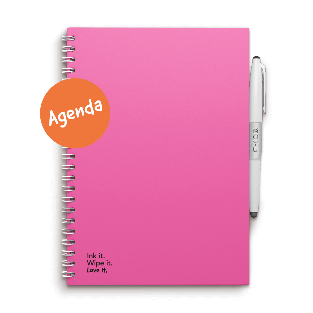 Erasable agenda A5 Passion Pink front cover