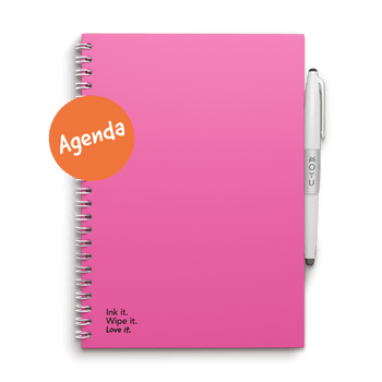 Erasable agenda A5 Passion Pink front cover