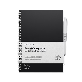 Erasable agenda A5 Pitch Black front-cover