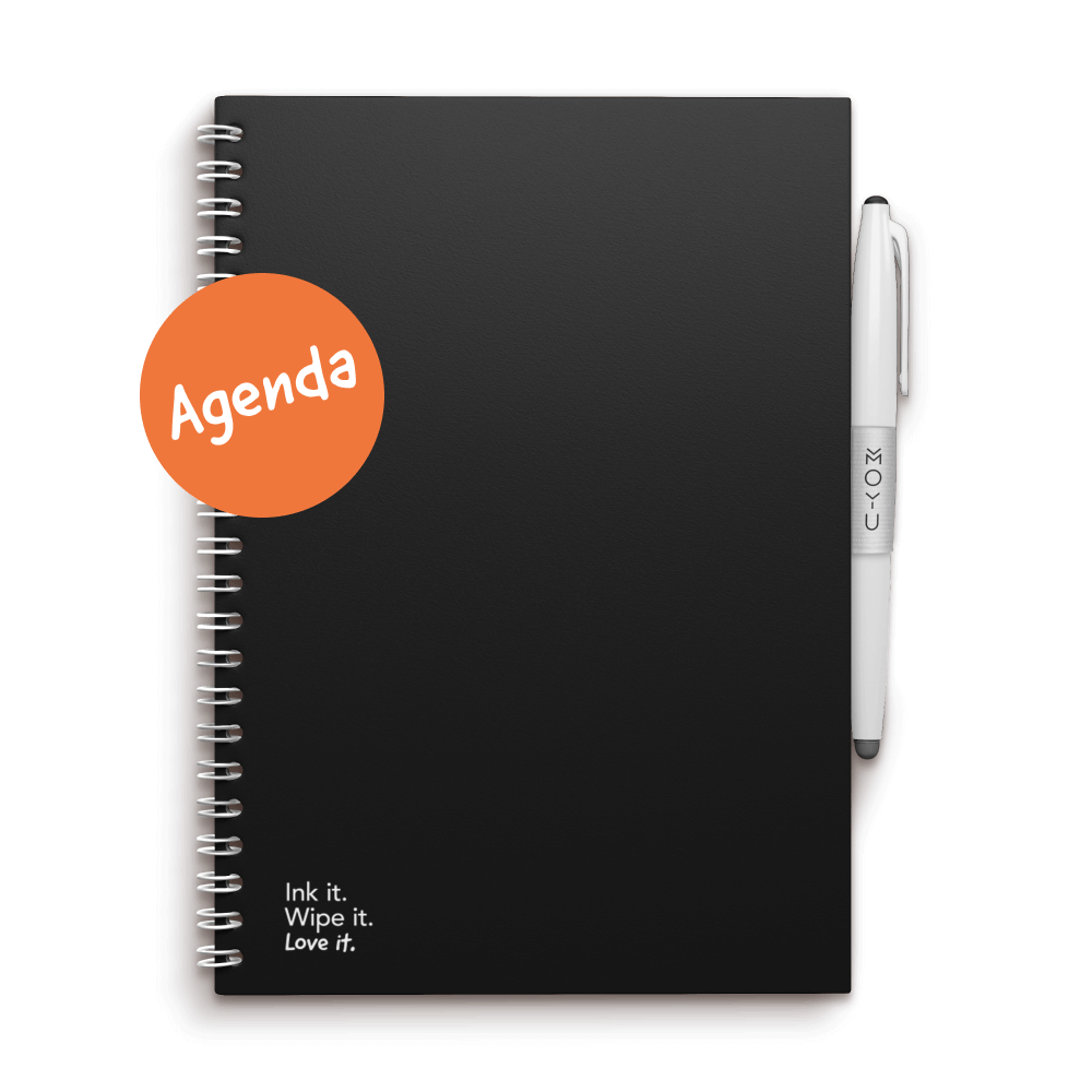 Erasable agenda A5 Pitch Black front cover