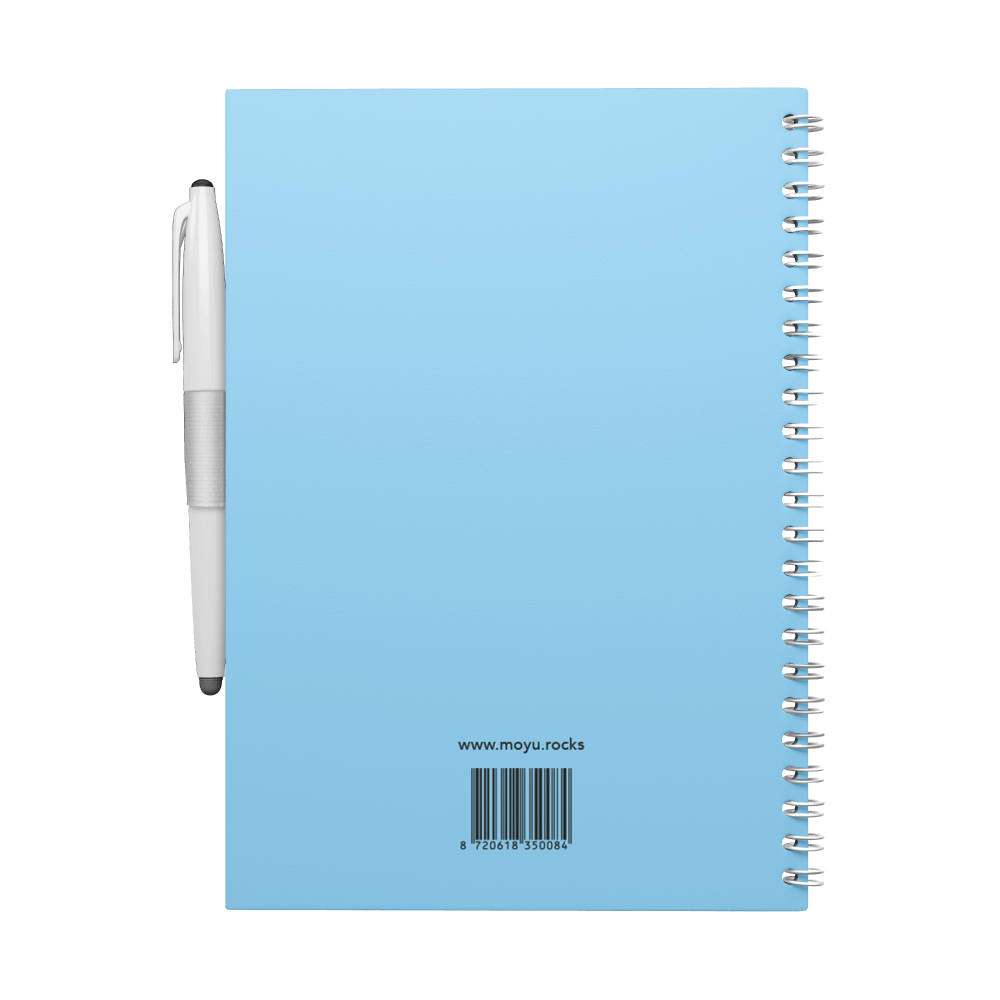 Erasable agenda A5 Sky Blue back cover