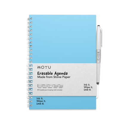 Erasable agenda A5 Sky Blue front-cover