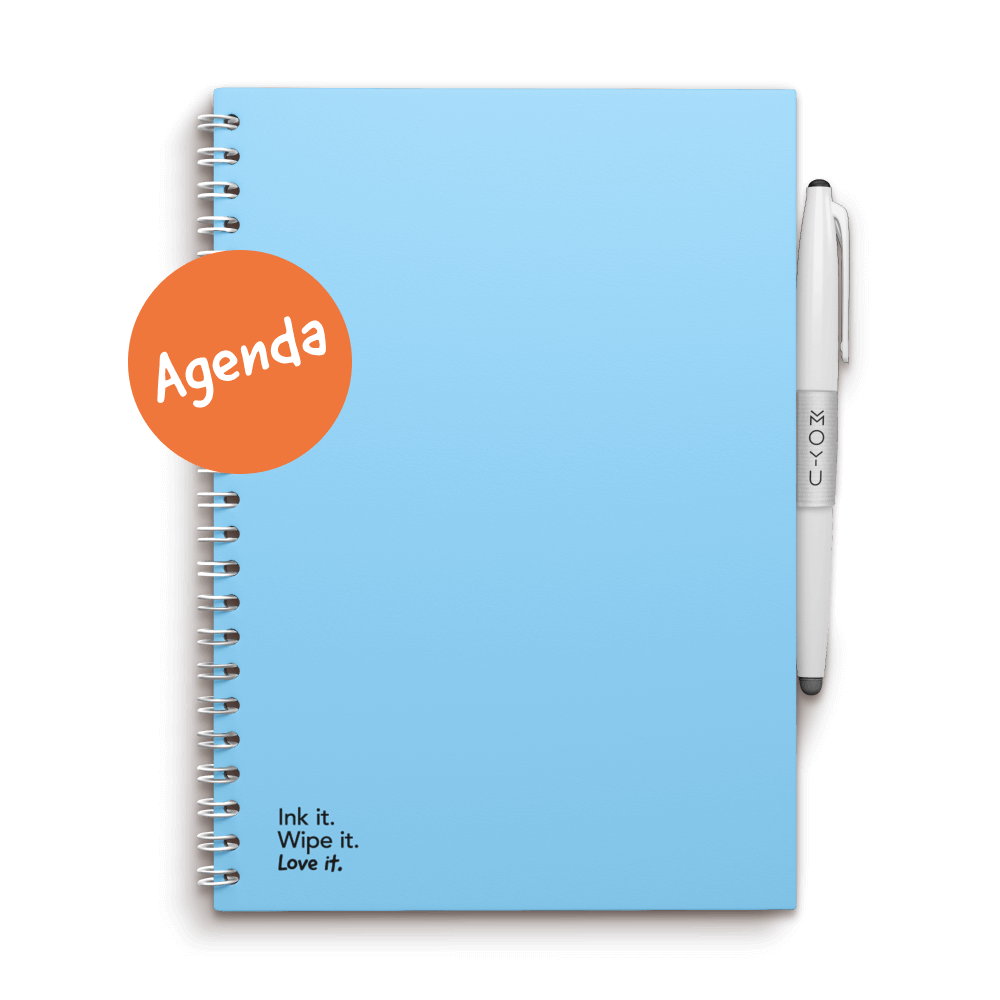 Erasable agenda A5 Sky Blue front cover