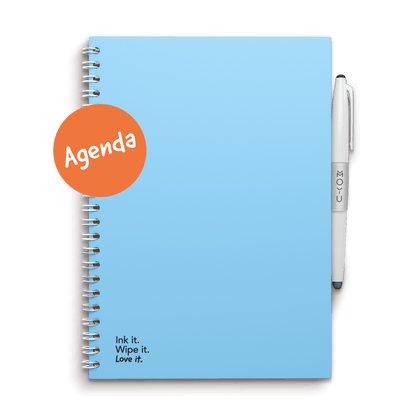 Erasable agenda A5 Sky Blue front cover